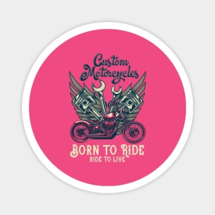 Custom Motorcycles Magnet